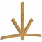 Ekena Millwork Alberta Rough Sawn Timber Gable Bracket, Western Red Cedar, 96"W x 60"H x 4"D x 4"F, 15/12 Pitch GBW096X60X0404ALB00RWR - alternate 5